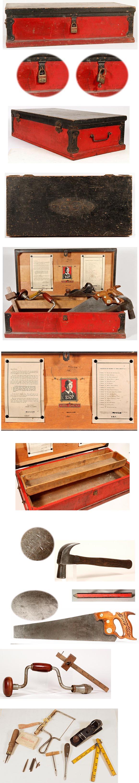 1927 Buddy L No. 1 Tool Chest in Original Wooden Box